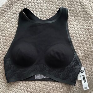 PINK Victoria's Secret Sleek Black Sports Bra